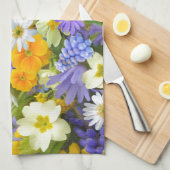 Geweldige kleurig ontwerp voor tuinbouwbloemen theedoek (Quarter Fold)