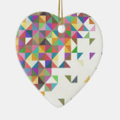 Geweldige kleurig retro geometrisch patroon keramisch ornament (Rechts)