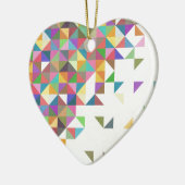 Geweldige kleurig retro geometrisch patroon keramisch ornament (Links)