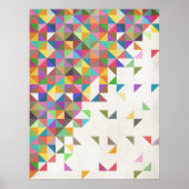 Geweldige kleurig retro geometrisch patroon poster (Voorkant)