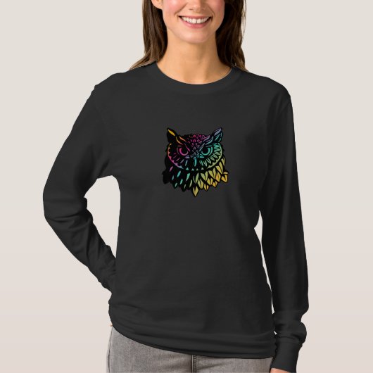 Geweldige kleurige boomkop t-shirt (Voorkant)