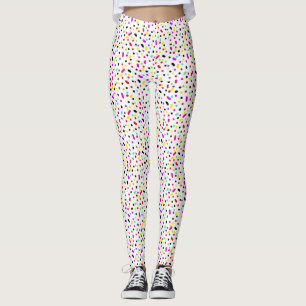 Geweldige Kleurrijke Stippen Vlekken Positieve Vib Leggings