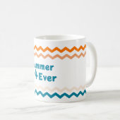 Geweldige kleurrijke strandliefhebbers koffiemok (Voorkant rechts)