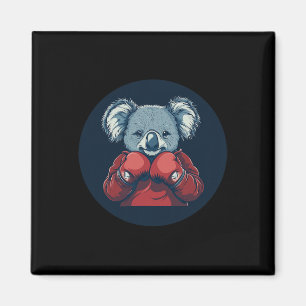 Geweldige Koala Beer Bokser Voor Een Knockout Vibe Magneet