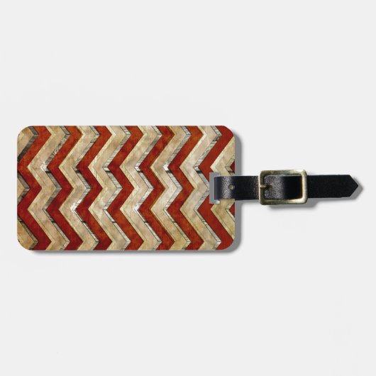 Geweldige koel chevron zigzag patroon bagagelabel (Voorkant horizontaal)
