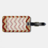 Geweldige koel chevron zigzag patroon bagagelabel (Achterkant horizontaal)