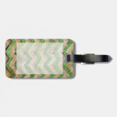 Geweldige koel chevron zigzag patroon bagagelabel (Achterkant horizontaal)