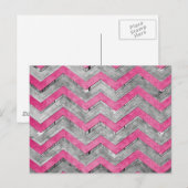 Geweldige koel chevron zigzag patroon briefkaart (Voorkant / Achterkant)