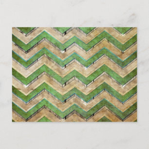 Geweldige koel chevron zigzag patroon briefkaart