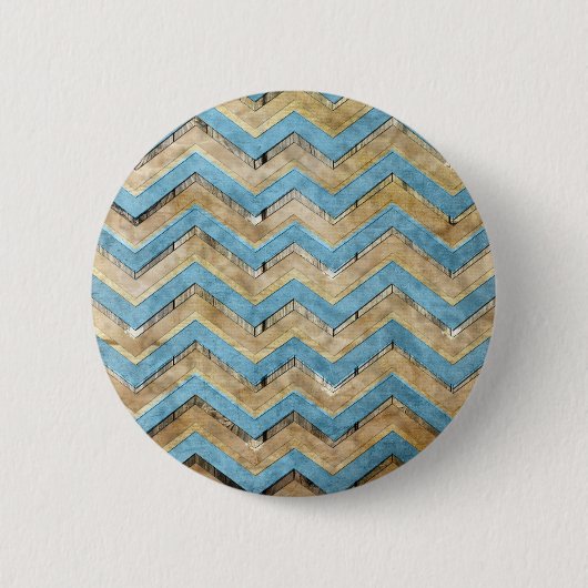 Geweldige koel chevron zigzag patroon ronde button 5,7 cm (Voorkant)