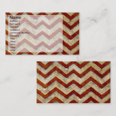 Geweldige koel chevron zigzag patroon visitekaartje (Voorkant / Achterkant)