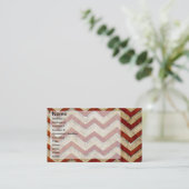 Geweldige koel chevron zigzag patroon visitekaartje (Staand voorkant)