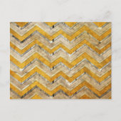Geweldige koel koude chevron zigzag Patroon hout m Briefkaart (Voorkant)