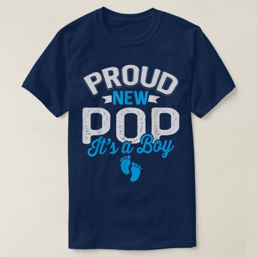 Geweldige Koel Nieuwe Pop Het is een Jongen Geslac T-shirt (Design voorkant)