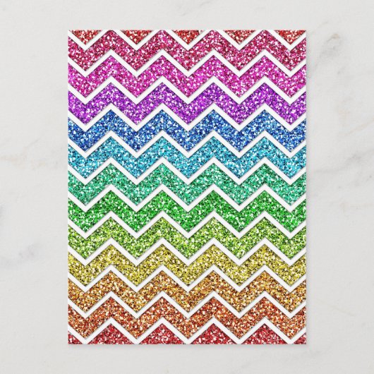 Geweldige koele trendy chevron zigzag patroon rege briefkaart (Voorkant)