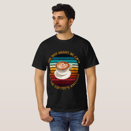Geweldige koffie t-shirt (Voorkant volledig)