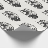 Geweldige kolenbufferpatroon cadeaupapier (Hoek)