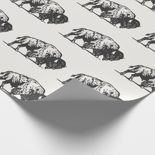 Geweldige kolenbufferpatroon cadeaupapier (Hoek)