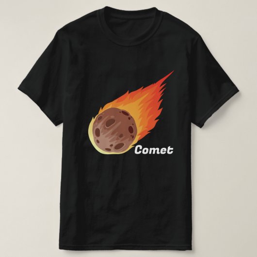 Geweldige komeet met vuur t-shirt (Design voorkant)