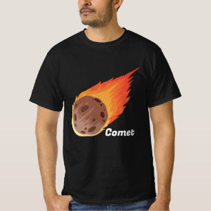 Geweldige komeet met vuur t-shirt