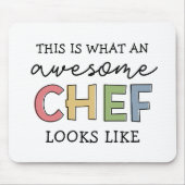 Geweldige kookcadeaus | Best Chef Ever Grappig Cad Muismat (Voorkant)