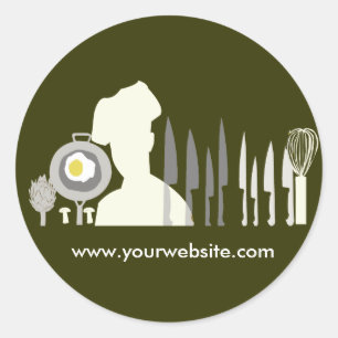 Geweldige kookset ronde sticker