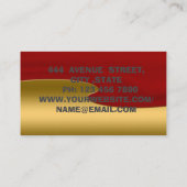 Geweldige kool Great Gold Red Visitekaartje (Achterkant)