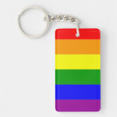 GEWELDIGE KOOLPRIJS RAINBOW-VLAG SLEUTELHANGER (Voorkant)