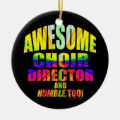 Geweldige Koordirigent Starburst Keramisch Ornament (Voorkant)