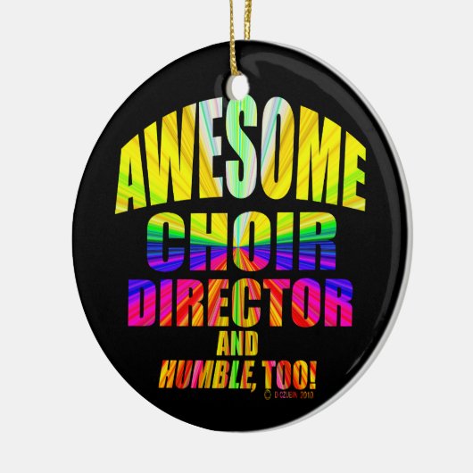 Geweldige Koordirigent Starburst Keramisch Ornament (Links)