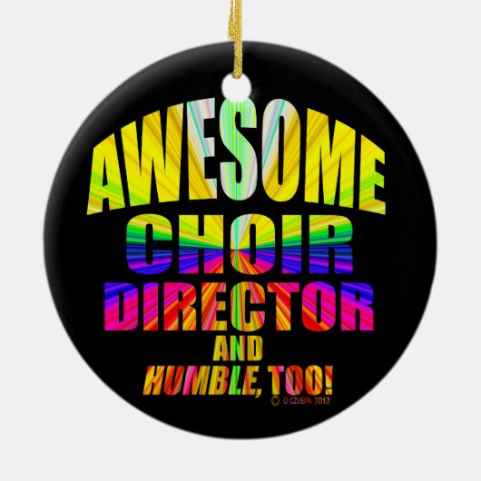 Geweldige Koordirigent Starburst Keramisch Ornament (Achterkant)