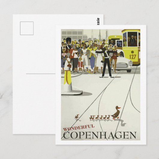 Geweldige Kopenhagen, grote cultuurstad Briefkaart (Voorkant / Achterkant)