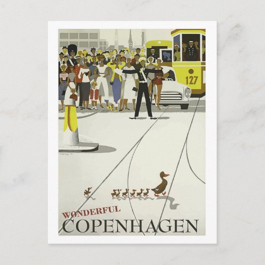 Geweldige Kopenhagen, grote cultuurstad Briefkaart (Voorkant)