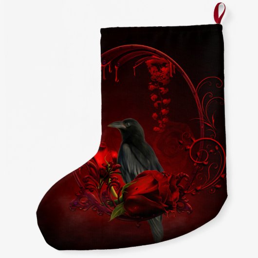 Geweldige kraai grote kerstsok (Achterkant)