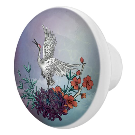 Geweldige kraan met bloemen keramische knop (Rechts)