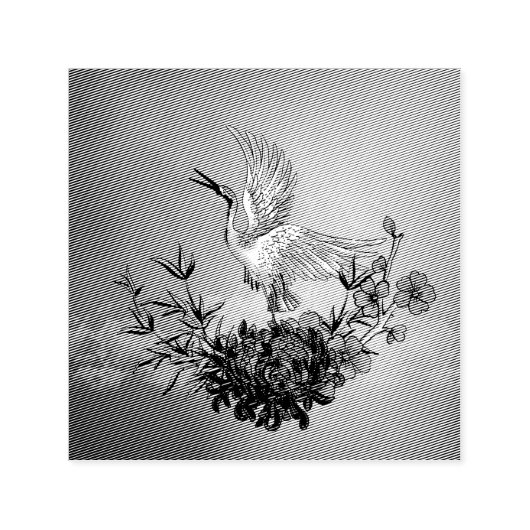 Geweldige kraan met bloemen zelfinktende stempel (Design)