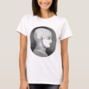 Geweldige Kunst Phrenology hoofd Diagram T-shirt
