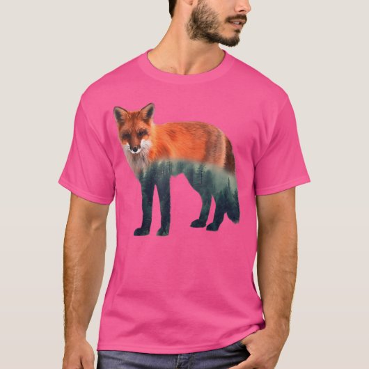 Geweldige kunst Wilde Natuur Fox T-shirt (Voorkant)