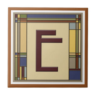 Geweldige kunsten en kunstwerken Geometrisch Initi Tegeltje