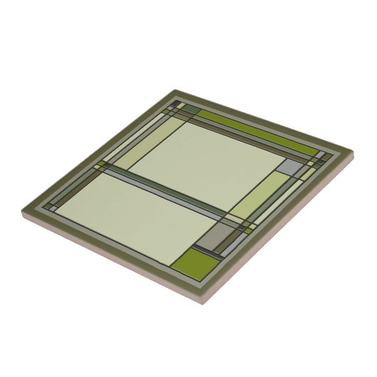 Geweldige kunsten en kunstwerken Geometrisch patro Tegeltje (Zijkant)