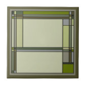 Geweldige kunsten en kunstwerken Geometrisch patro Tegeltje (Voorkant)