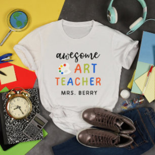 Geweldige kunstleraar t-shirt