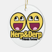 Geweldige kurk en ontp keramisch ornament (Links)