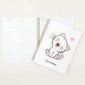 Geweldige Kutkat op wit Planner (Display)