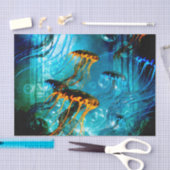 Geweldige kwallen, onderwaterwereld tissuepapier (Craft)