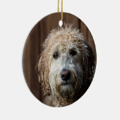 Geweldige Labradoodle Pup-cadeaus Keramisch Ornament (Rechts)