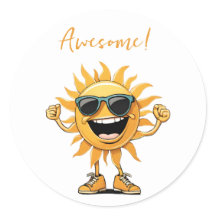 Geweldige-Lachende Zon met Zonnebril