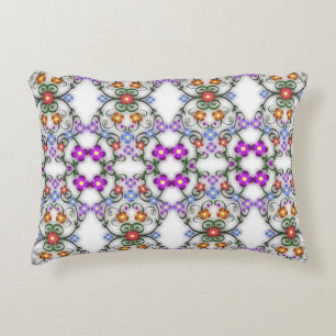 Geweldige Lacy look van Flowers Pink Accent Kussen