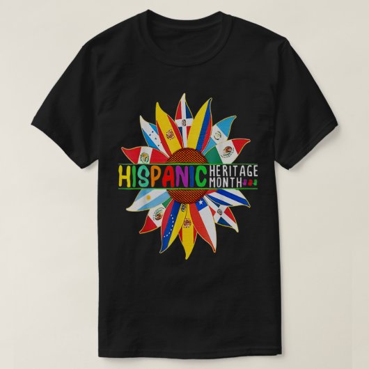 Geweldige Latijns-Amerikaanse erfgoedmaand Latina T-shirt (Design voorkant)