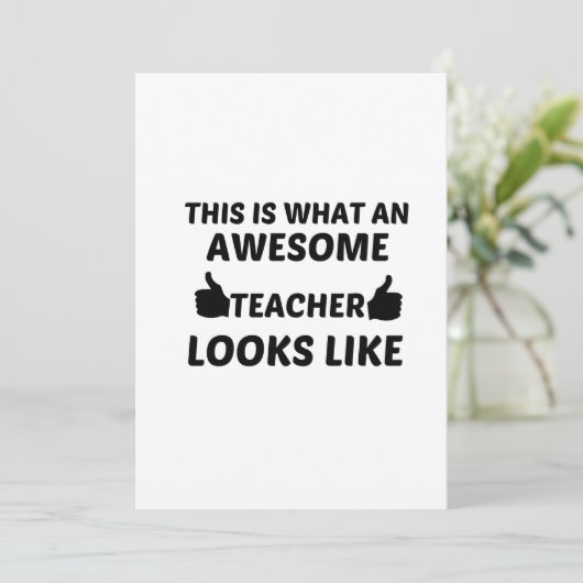 GEWELDIGE leermachine Bedankkaart (Staand voorkant)